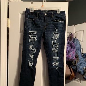 Distressed American Eagle Jeans